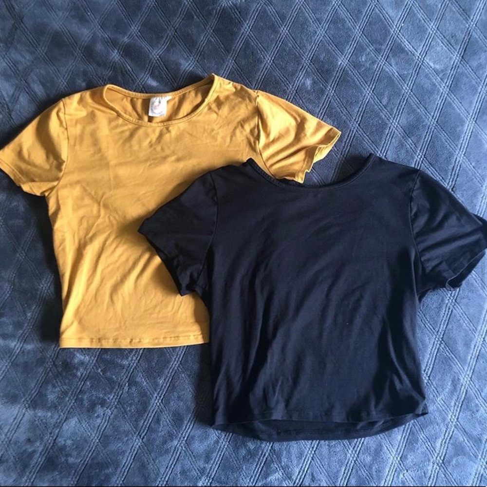 *YELLOW* crop top